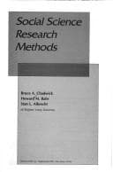 Tapa de Social science research methods