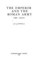 Tapa de The Emperor and the Roman Army, 31 BC-AD 235