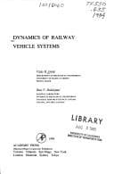 Tapa de Dynamics of railway vehicle systems