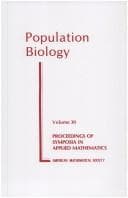 Tapa de Population biology