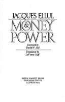 Tapa de Money & power