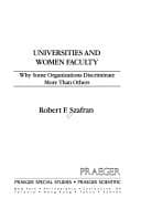 Tapa de Universities and women faculty