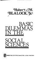 Tapa de Basic dilemmas in the social sciences