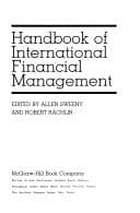 Tapa de Handbook of international financial management