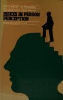 Tapa de Issues in Personal Perception (Psychology in progress)