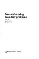 Tapa de Free and moving boundary problems
