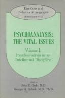 Tapa de Psychoanalysis as an intellectual discipline