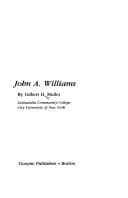 Tapa de John A. Williams