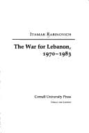 Tapa de The war for Lebanon, 1970-1983