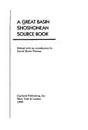 Tapa de A Great Basin Shoshonean source book