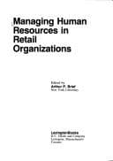 Tapa de Managing human resources in retail organizations