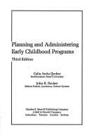 Tapa de Planning and administering early childhood programs