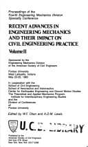 Tapa de Recent advances in engineering mechanics and their impact on civil engineering practice
