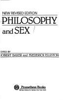 Tapa de Philosophy and sex