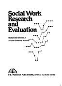Tapa de Social work research and evaluation