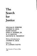 Tapa de The Search for justice