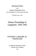 Tapa de Heresy proceedings in Languedoc, 1500-1560