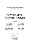 Tapa de The Work ethic--a critical analysis