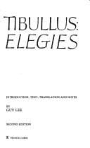 Tapa de Elegies