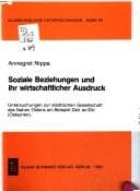 Tapa de Soziale Beziehungen und ihr wirtschaftlicher Ausdruck