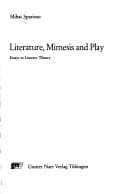 Tapa de Literature, mimesis, and play