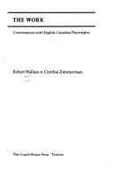 Tapa de The work, conversations with English-Canadian playwrights
