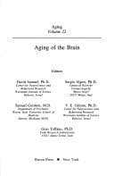 Tapa de Aging of the brain