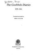 Tapa de The Goebbels diaries, 1939-1941