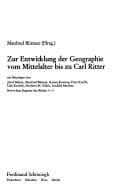 Tapa de Zur Entwicklung der Geographie vom Mittelalter bis zu Carl Ritter