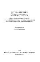Tapa de Literarisches Mäzenatentum