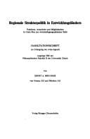 Tapa de Regionale Strukturpolitik in Entwicklungsländern