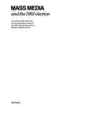 Tapa de Mass media and the 1981 election