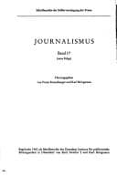 Tapa de Die Zeitung als Persönlichkeit: Festschrift für Karl Bringmann (Journalismus) (German Edition)