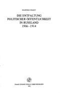 Tapa de Die Entfaltung politischer Öffentlichkeit in Russland, 1906-1914