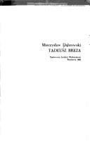 Tapa de Tadeusz Breza