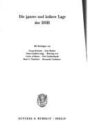 Tapa de Die Innere und äussere Lage der DDR