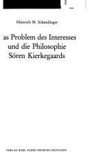 Tapa de Das Problem des Interesses und die Philosophie Sören Kierkegaards