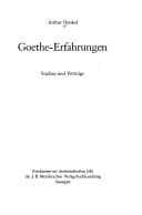 Tapa de Goethe-Erfahrungen