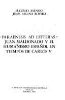 Tapa de "Paraenesis ad litteras"