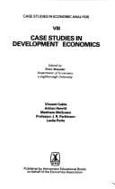 Tapa de Case studies in development economics