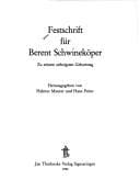 Tapa de Festschrift für Berent Schwineköper: Zu seinem siebzigsten Geburtstag (German Edition)