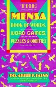 Tapa de The Mensa book of words, word games, puzzles & oddities