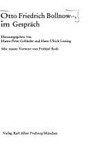 Tapa de Otto Friedrich Bollnow im Gespräch