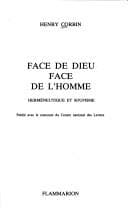 Tapa de Face de Dieu, face de l'homme