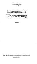 Tapa de Literarische Übersetzung