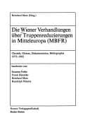 Tapa de Die Wiener Verhandlungen über Truppenreduzierungen in Mitteleuropa (MBFR)