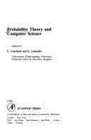 Tapa de Probability Theory and Computer Science (International lecture series in computer science)