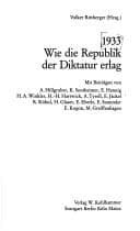 Tapa de 1933, wie die Republik der Diktatur erlag