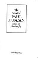 Tapa de The selected Paul Durcan