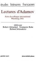 Tapa de Lectures d'Adamov